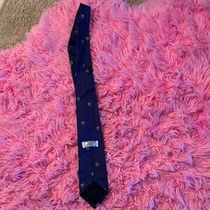 Gianni Versace Men's Blue Patterned Tie